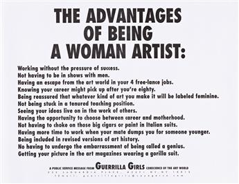Guerrilla Girls: Nine Text Posters.